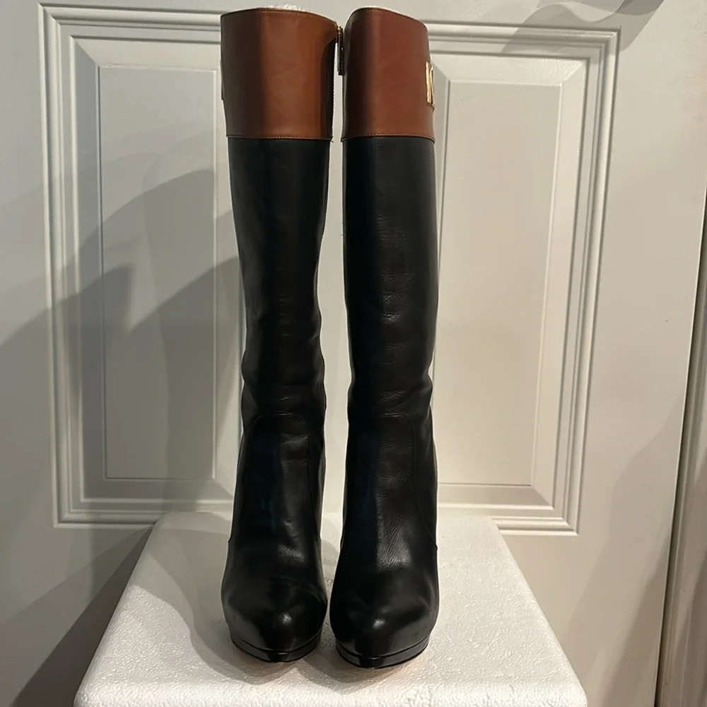 MICHAEL Michael Kors Hayley Boot (Black/Luggage